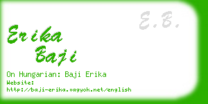 erika baji business card